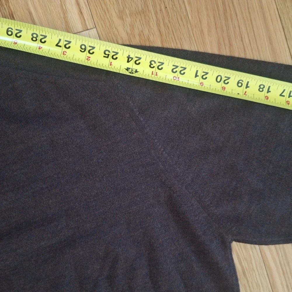 Luciano Barbera Vintage Mock Neck Sweater 100% Virgin Wool Made in Italy Brwn XL